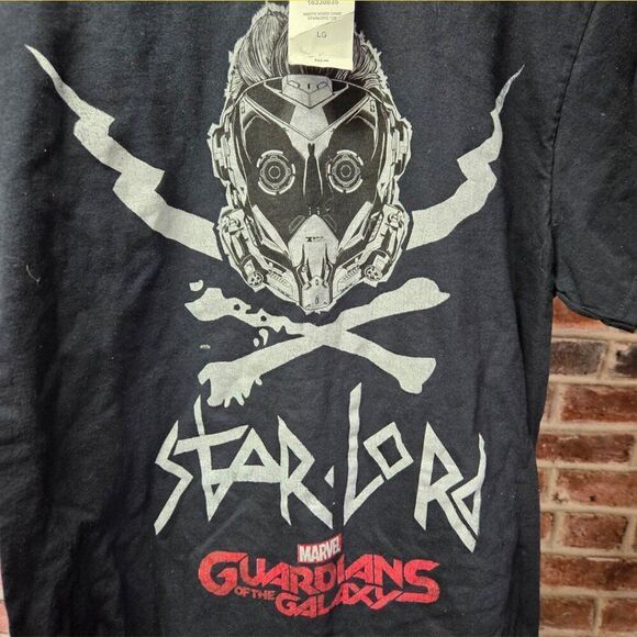 Marvel Star-Lord Guardians of the Galaxy Graphic Tee – Men’s Size Large – Black - Picture 3 of 4